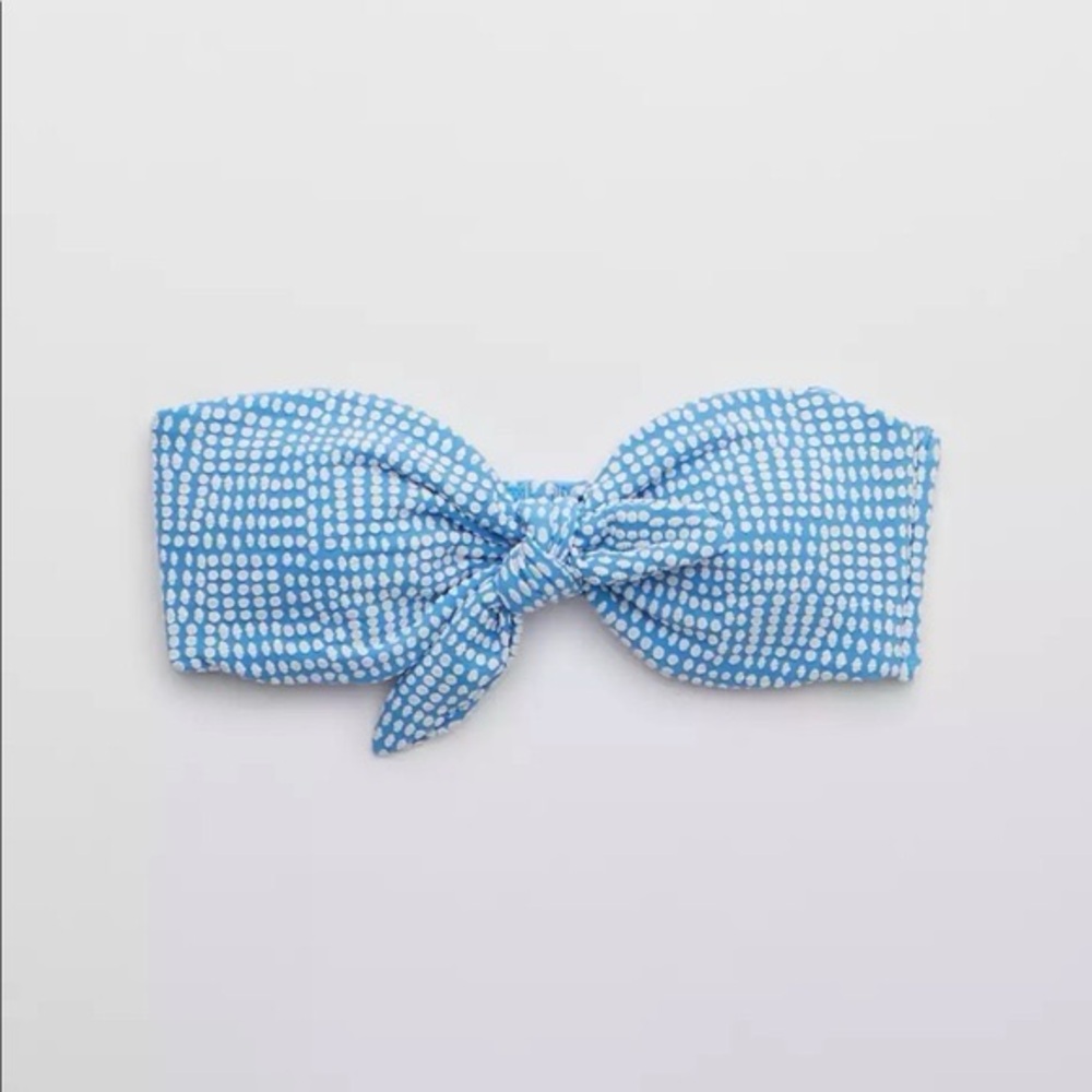 Aerie polka dot convertible bandeau bikini top 👙 sz XL